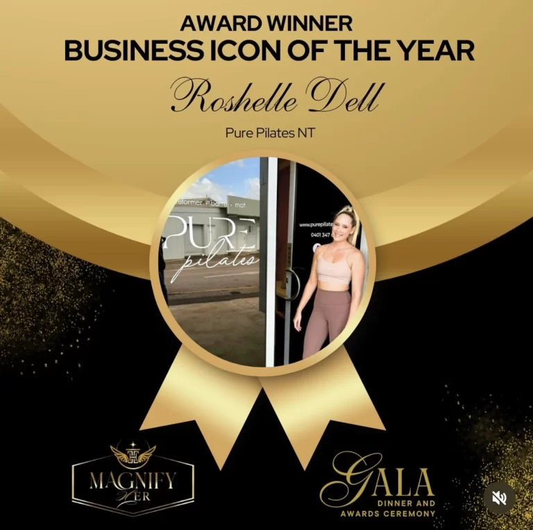 Magnify HER Gala Award Winner: Business Icon of the Year - Roshelle Dell, Pure Pilates NT.